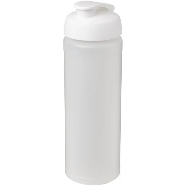 Baseline® Plus grip 750 ml flip lid sport bottle - Unbranded White White