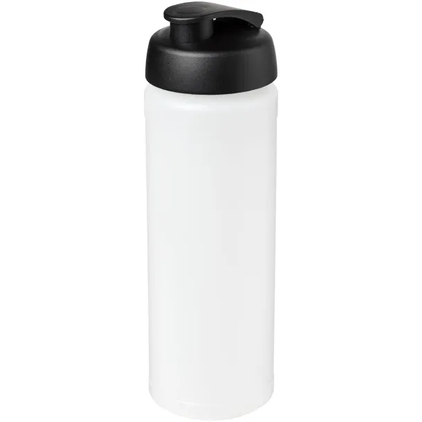 Baseline® Plus grip 750 ml flip lid sport bottle - Unbranded White Solid black