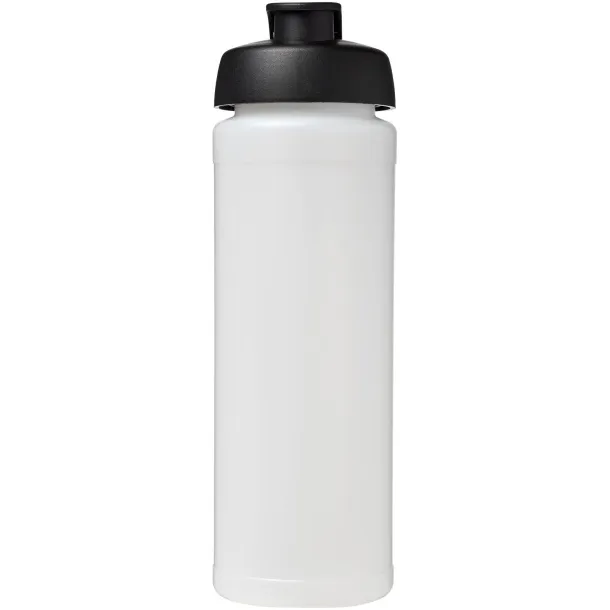 Baseline® Plus grip 750 ml flip lid sport bottle - Unbranded White Solid black