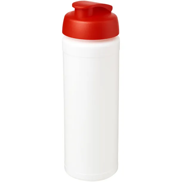 Baseline® Plus grip 750 ml flip lid sport bottle - Unbranded White Red