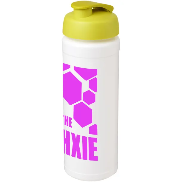 Baseline® Plus grip 750 ml flip lid sport bottle - Unbranded White Lime