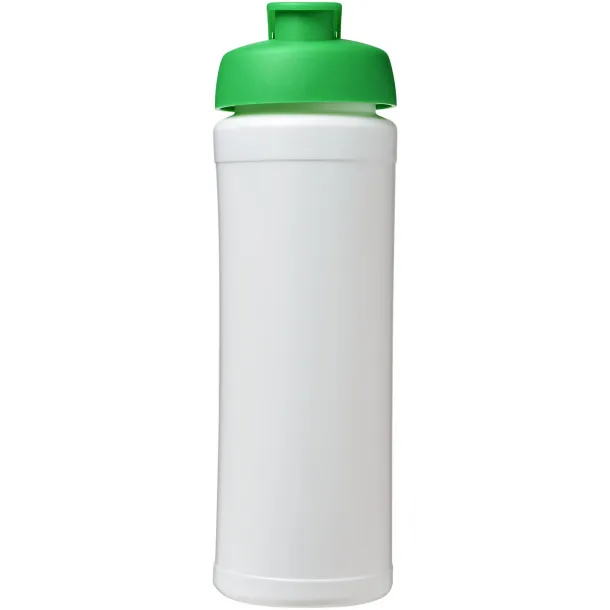 Baseline® Plus grip 750 ml flip lid sport bottle - Unbranded White Green