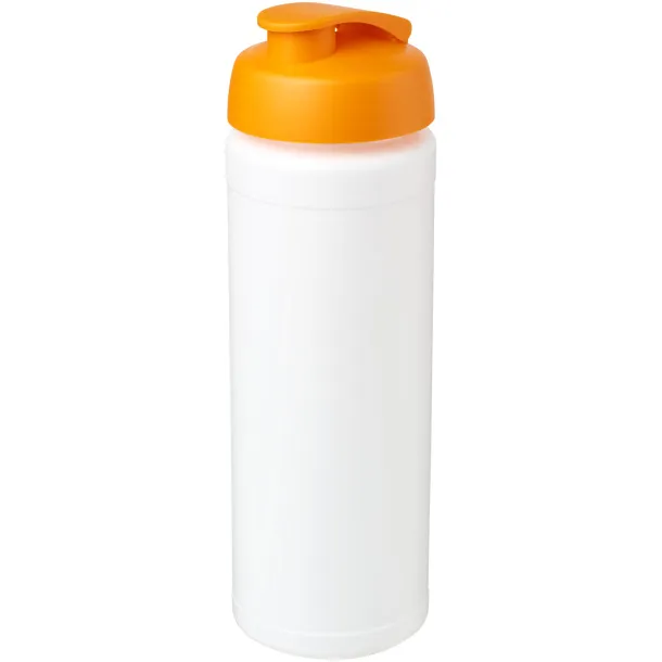 Baseline® Plus grip 750 ml flip lid sport bottle - Unbranded White Orange