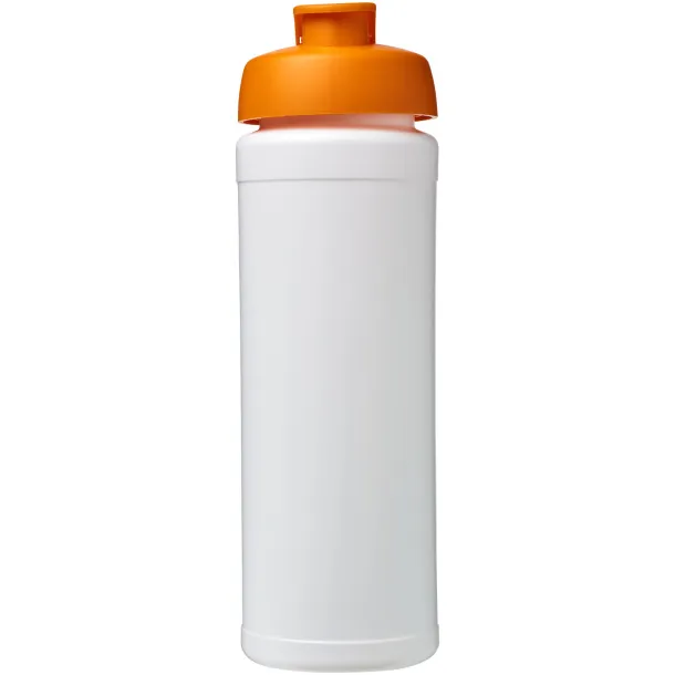 Baseline® Plus grip 750 ml flip lid sport bottle - Unbranded White Orange