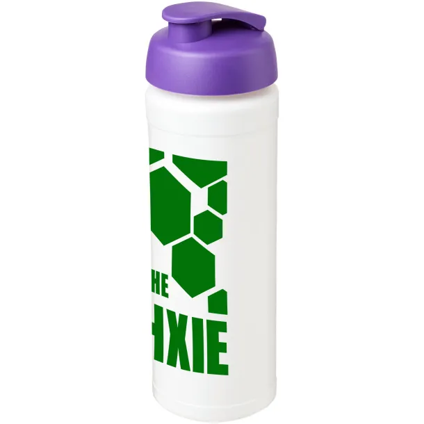 Baseline® Plus grip 750 ml flip lid sport bottle - Unbranded White Purple