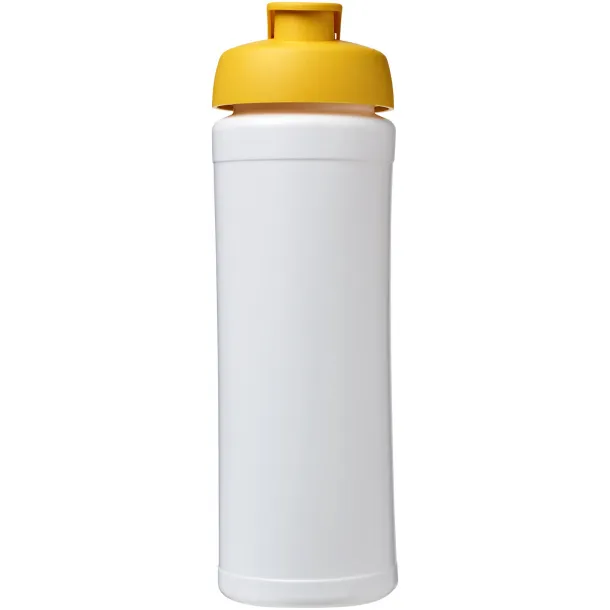 Baseline® Plus grip 750 ml flip lid sport bottle - Unbranded White Yellow