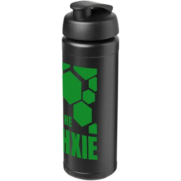 Baseline® Plus grip 750 ml flip lid sport bottle Solid black