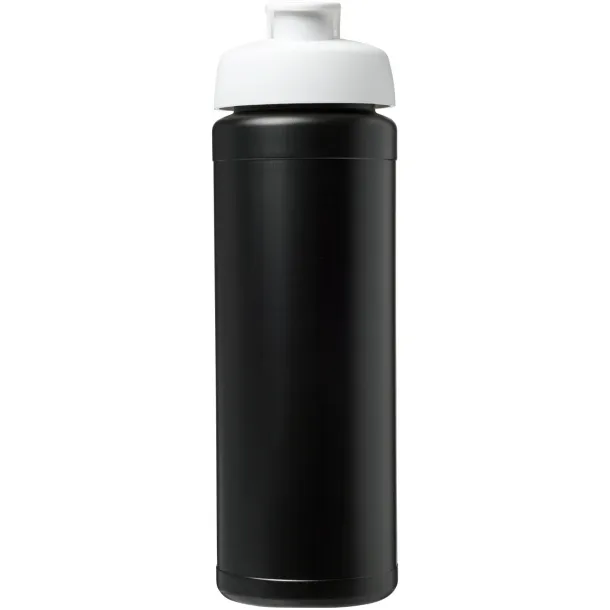 Baseline® Plus grip 750 ml flip lid sport bottle Solid black White