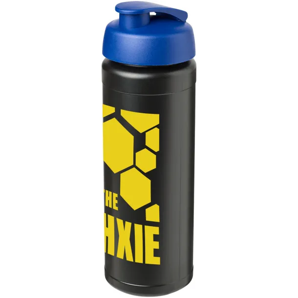 Baseline® Plus grip 750 ml flip lid sport bottle Solid black Blue