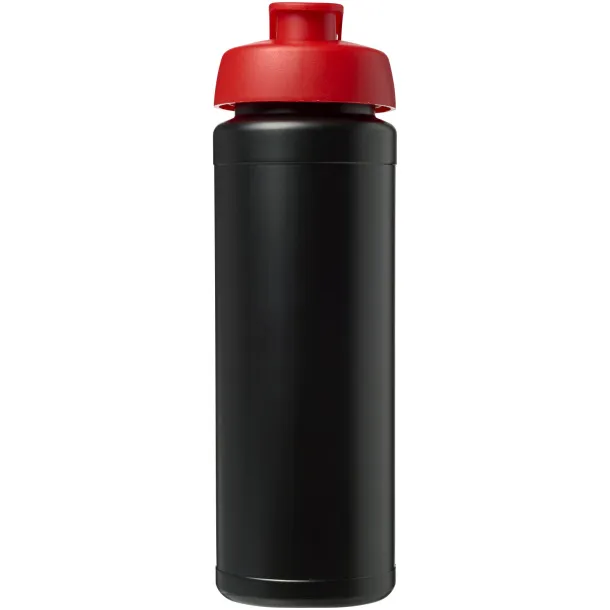 Baseline® Plus grip 750 ml flip lid sport bottle Solid black Red