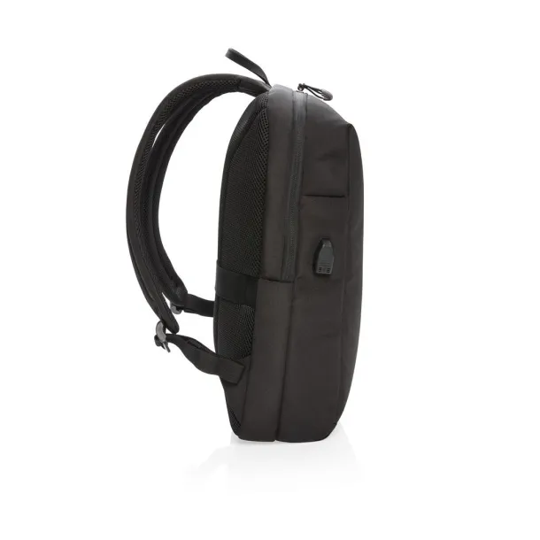  Swiss Peak AWARE™ RFID i USB ruksak za laptop, 15,6" - Swiss Peak Crna