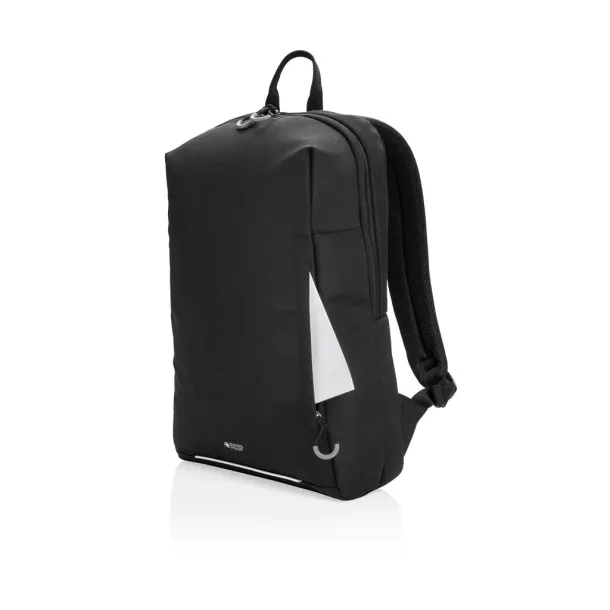  Swiss Peak AWARE™ RFID and USB laptop backpack - Swiss Peak Black 