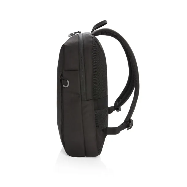  Swiss Peak AWARE™ RFID and USB laptop backpack - Swiss Peak Black 