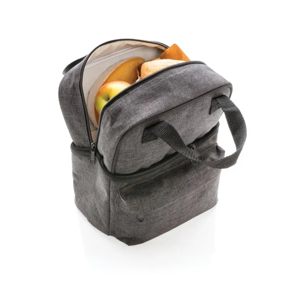  Cooler bag with 2 insulated compartments - XD Collection Anthracite 