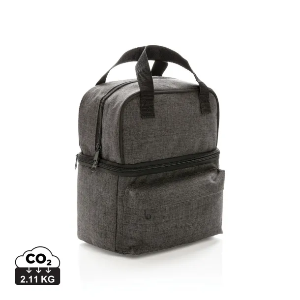  Cooler bag with 2 insulated compartments - XD Collection Anthracite 