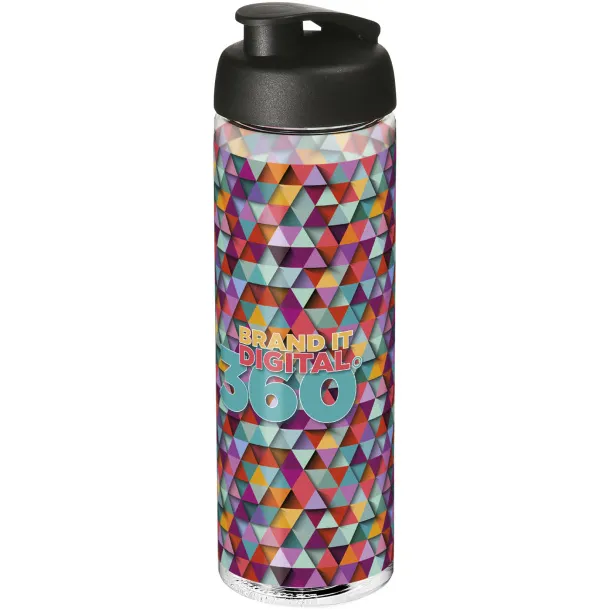 H2O Vibe 850 ml flip lid sport bottle - Unbranded White Solid black