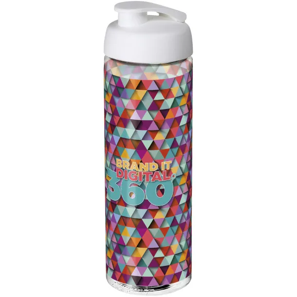 H2O Vibe 850 ml flip lid sport bottle - Unbranded White White