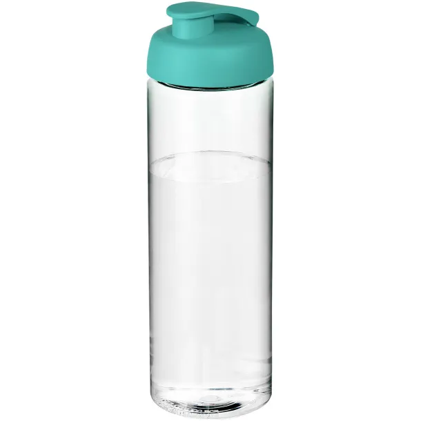 H2O Vibe 850 ml flip lid sport bottle - Unbranded White Aqua blue