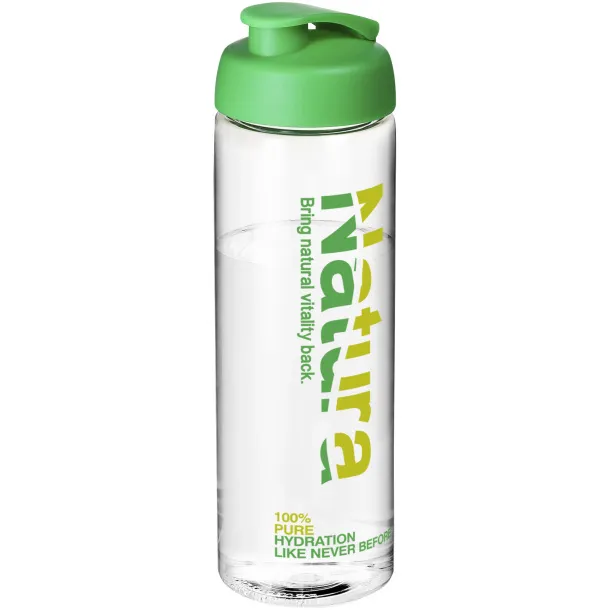 H2O Vibe 850 ml flip lid sport bottle - Unbranded White Green