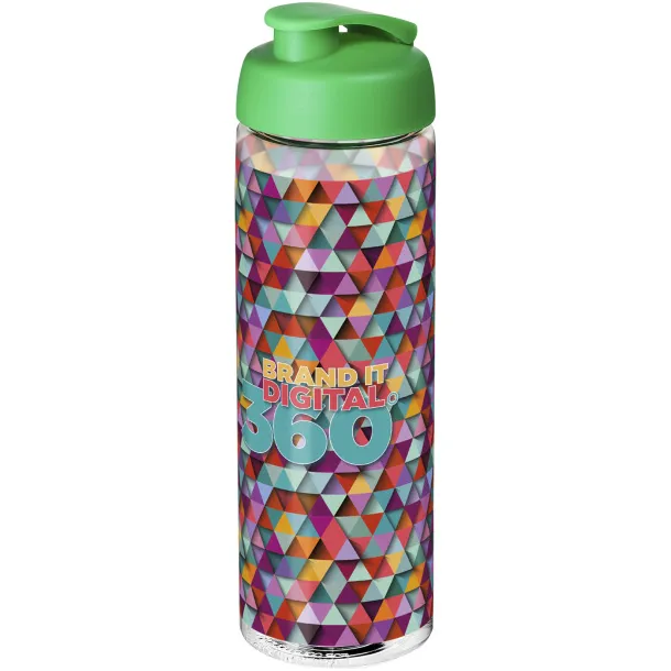 H2O Vibe 850 ml flip lid sport bottle - Unbranded White Green