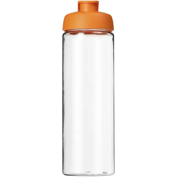 H2O Vibe 850 ml flip lid sport bottle - Unbranded White Orange