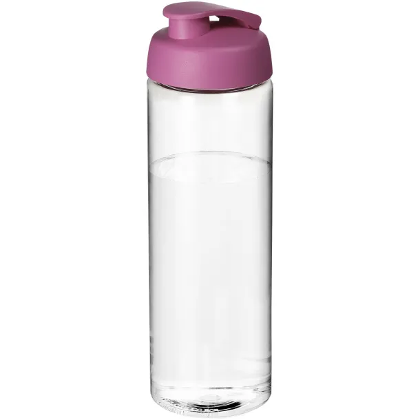 H2O Vibe 850 ml flip lid sport bottle - Unbranded White Transparent pink