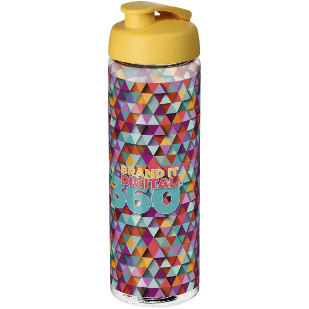 H2O Vibe 850 ml flip lid sport bottle - Unbranded White Yellow