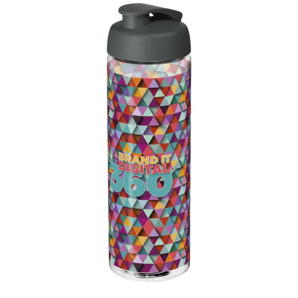 H2O Vibe 850 ml flip lid sport bottle - Unbranded White Grey