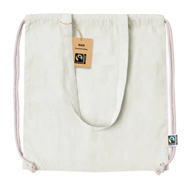 Riak Fairtrade drawstring bag Natural