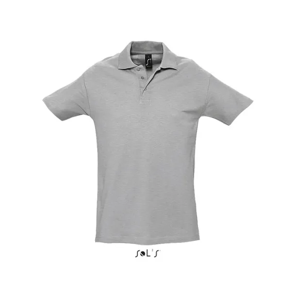 SPRING II MEN POLO-210g Grey Melange