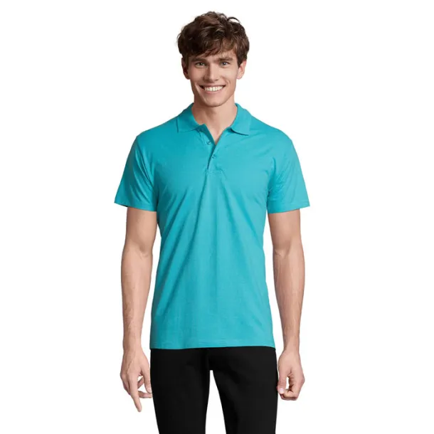 SPRING II MEN POLO-210g atoll blue