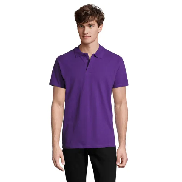 SPRING II MEN POLO-210g Dark purple