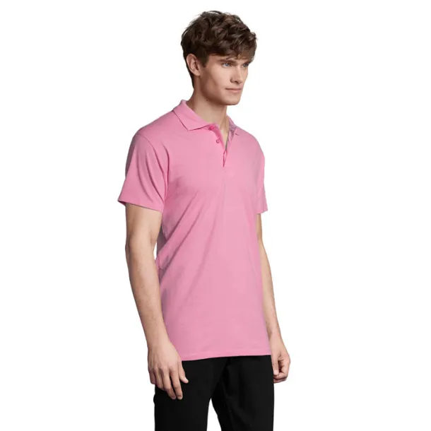 SPRING II MEN POLO-210g orchid pink