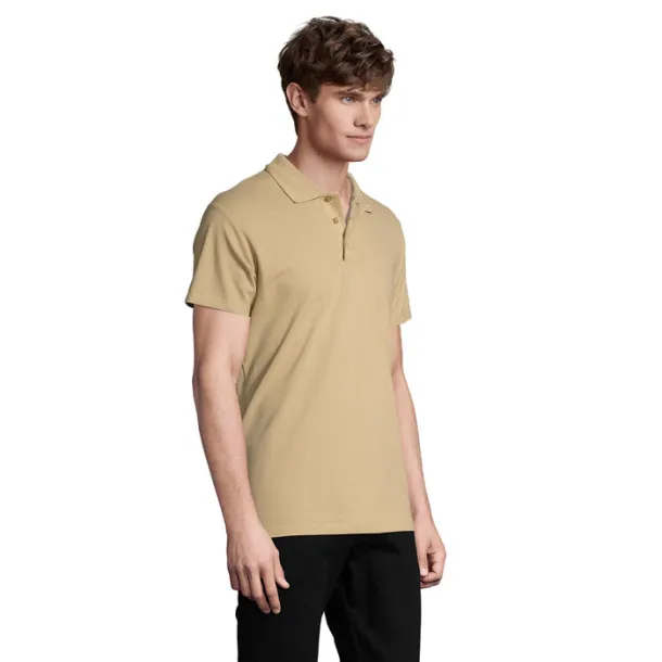 SPRING II MEN POLO-210g Sand