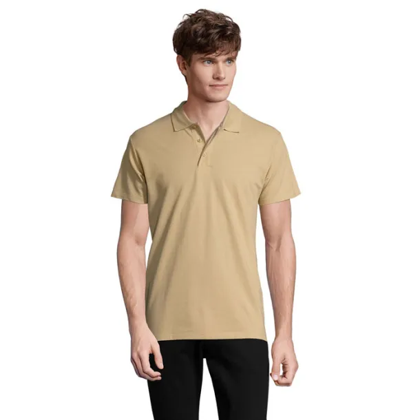 SPRING II MEN POLO-210g Sand