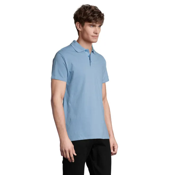 SPRING II MEN POLO-210g Sky blue