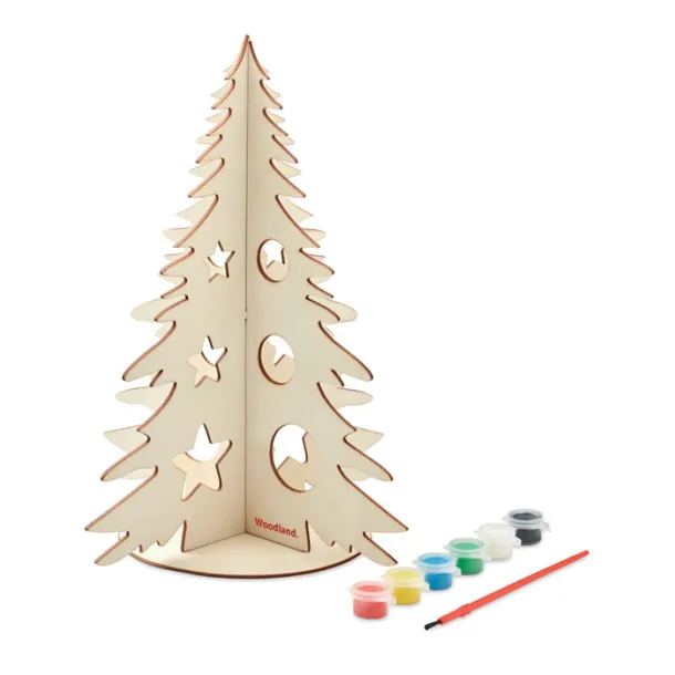 TREE AND PAINT DIY wooden Christmas tree Wood