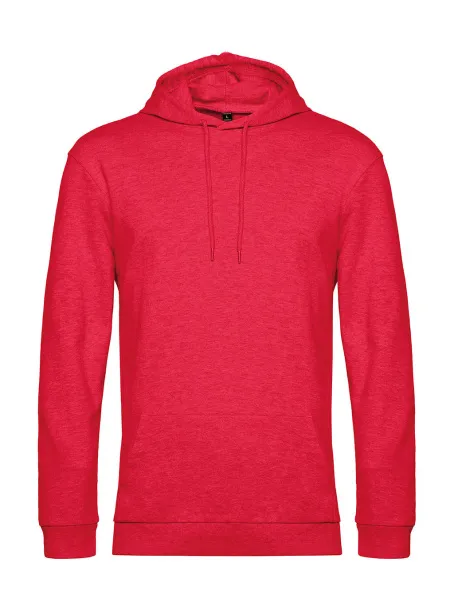  Unisex frotirni hoodie, 280 g/m² - B&C Heather Red