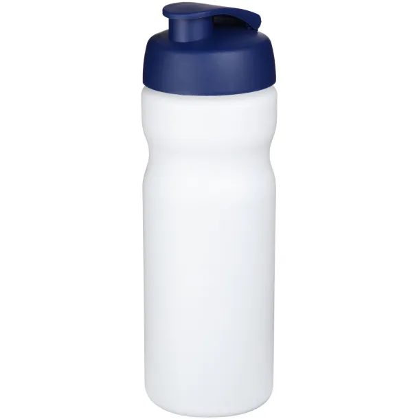 Baseline® Plus 650 ml flip lid sport bottle - Unbranded White Blue