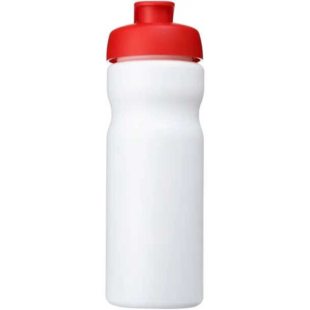 Baseline® Plus 650 ml flip lid sport bottle - Unbranded White Red