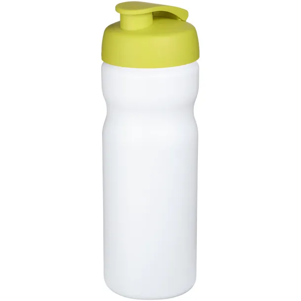 Baseline® Plus 650 ml flip lid sport bottle - Unbranded White Lime