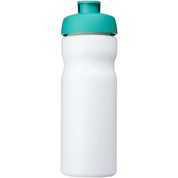 Baseline® Plus 650 ml flip lid sport bottle - Unbranded White Aqua