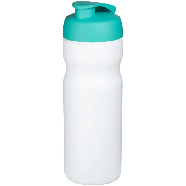 Baseline® Plus 650 ml flip lid sport bottle - Unbranded White Aqua