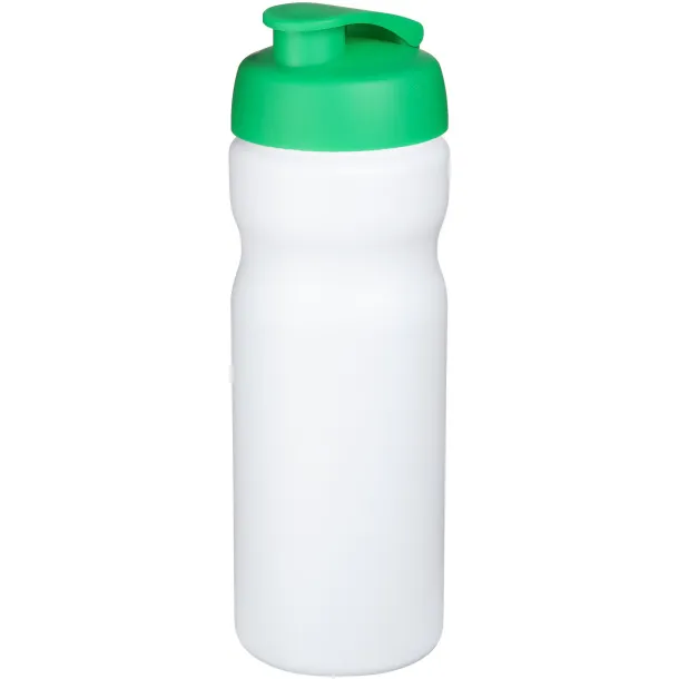 Baseline® Plus 650 ml flip lid sport bottle - Unbranded White Green