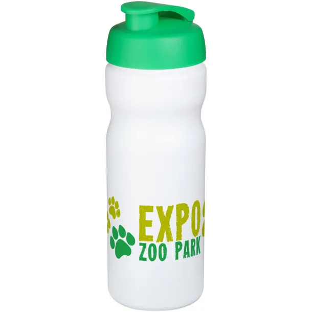 Baseline® Plus 650 ml flip lid sport bottle White Green