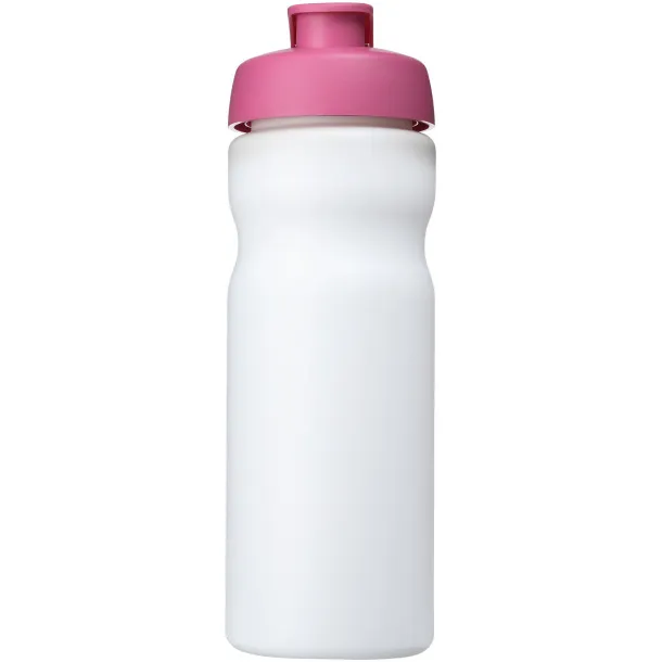 Baseline® Plus 650 ml flip lid sport bottle - Unbranded White Transparent pink