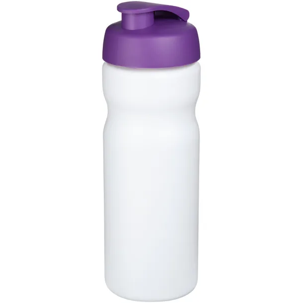 Baseline® Plus 650 ml flip lid sport bottle - Unbranded White Purple