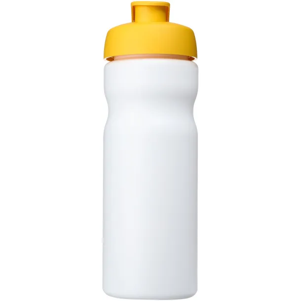 Baseline® Plus 650 ml flip lid sport bottle - Unbranded White Yellow