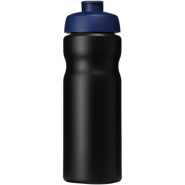 Baseline® Plus 650 ml flip lid sport bottle Solid black Blue