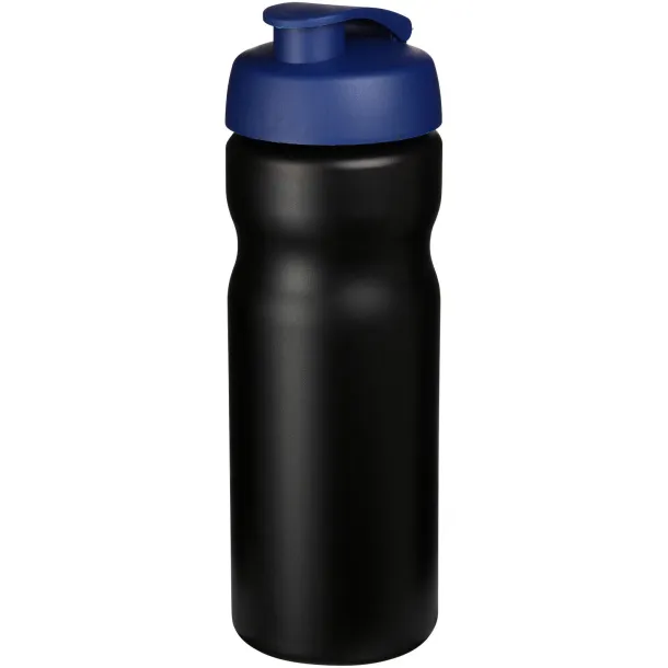 Baseline® Plus 650 ml flip lid sport bottle Solid black Blue